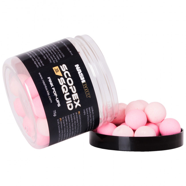 Nash Scopex Squid Pop Ups Pink - 12mm (50g)